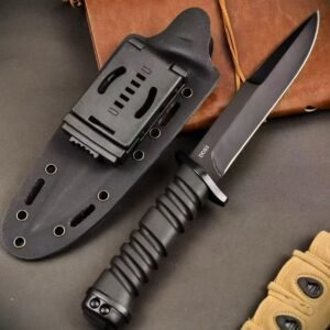 Alpha Tactical Black Knight Armor-Piercing Fixed Blade Knife