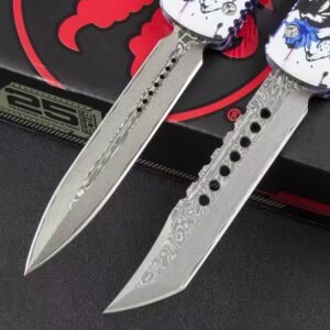 Microtech UT Geisha Damascus 💰388 Packs OTF Knife