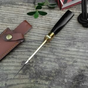 Trumpet With Golden Backs And Straightforward Chess Fixed Blade Knife