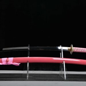 Pink Mirrored Samurai Fierce Dragon 26-inch Fixed Blade Knife