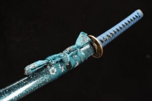 Ghost Handmade Blue Commander Samurai Fixed Blade Knife