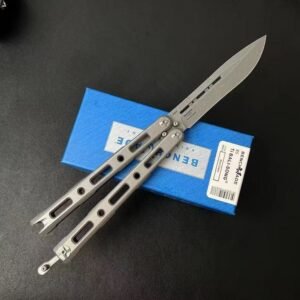 Butterfly BM85 Titanium Handle Butterfly Swing Magnetic Lock Folding Knife