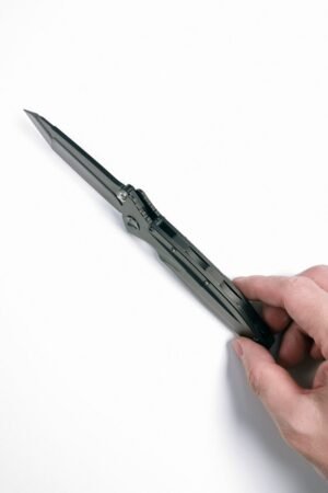 Microtech Delta DLC All Black M390 Titanium Alloy Shunfeng Folding Knife