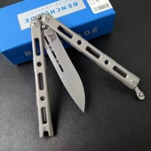 Butterfly BM85 Titanium Handle Butterfly Swing Magnetic Lock Folding Knife