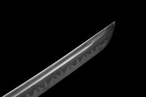 Ghost Handmade Leaf-Pattern Samurai Fixed Blade Knife