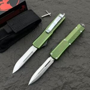 Microtech UT Vertical Pattern Handle OTF Knife