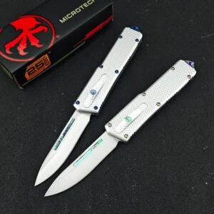 CobraTec Direct-Jump Special Edition White Handle Droplet OTF Knife
