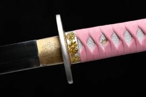 Pink Mirrored Samurai Fierce Dragon 26-inch Fixed Blade Knife