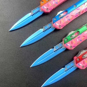 Zinc-handled Mini Snake God Donut OTF Knife