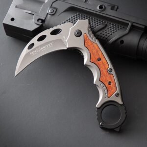 Fox Wood Handles Fold Claws Karambit Knife