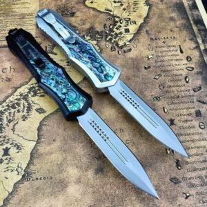 Butterfly And Abalone Jump Wildly OTF Knife