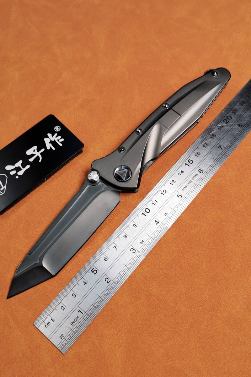5aad80a7-8aa1-4921-940e-623dccaac2d2.jpeg Microtech Delta DLC All Black M390 Titanium Alloy Shunfeng Folding Knife