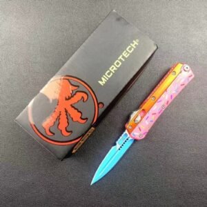 Zinc-handled Mini Snake God Donut OTF Knife