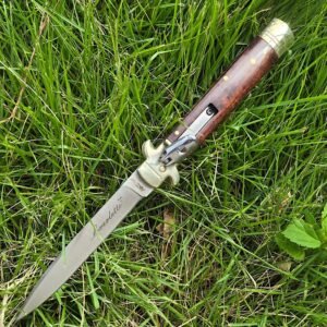 AKC Leverletto Brass Guard Side-Opening Knife