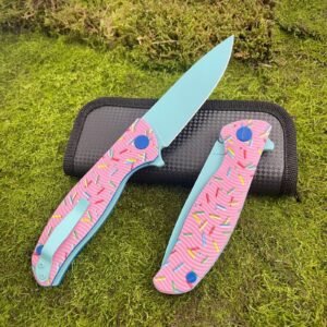 Bear Head Donut Fold Folding Knife