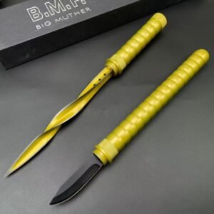 Gold Multi-Function Triangular Spike Knife