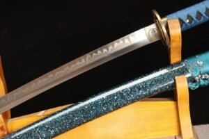 Ghost Handmade Blue Commander Samurai Fixed Blade Knife