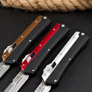 Zinc-handle Microtech Snake God OTF Knife