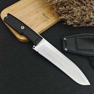 An Extremely Aggressive Doberman Fixed Blade Knife
