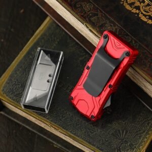 Double Action Box Cutter Utility Knife Blade OTF Knife