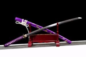 Purple-Sheath Commander Samurai Fixed Blade Knife
