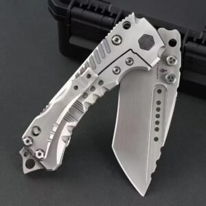 Miller Bros. T1 Heavy Folding Knife with Blue-Finish Handle