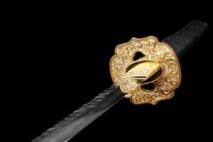 Ghost Handmade Hammered Black Samurai Fixed Blade Knife