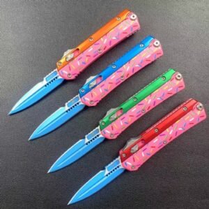 Zinc-handled Mini Snake God Donut OTF Knife