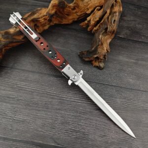 The Wooden-handled Swordfish Broke With A Loud Cry Folding Knife