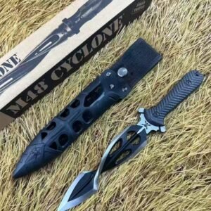 Combined With M48 Spiral Flat Spines Fixed Blade Knife