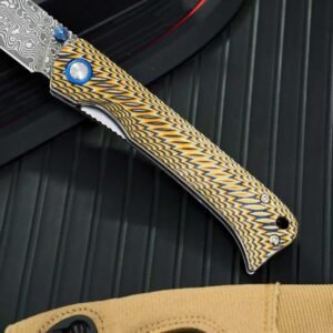The Winged Bird Breaks The Great Damascus Folding Knife