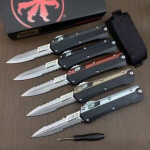 Microtech Snake God Double-Serrated OTF Knife