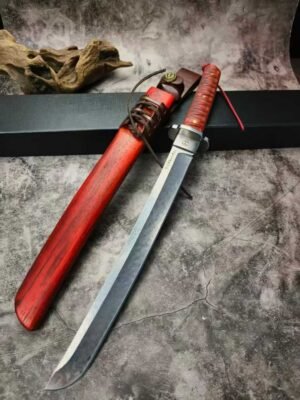 Honshu Red Demon Extreme-Core Samurai Fixed Blade Knife
