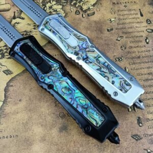 Butterfly And Abalone Jump Wildly OTF Knife