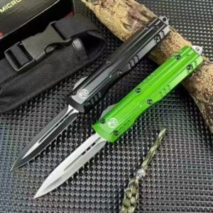 Zinc Handle Microtech Is A Divine Fire OTF Knife