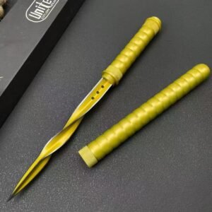 Gold Multi-Function Triangular Spike Knife