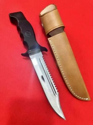 Snow Leopard Combat Straight Action Fixed Blade Knife