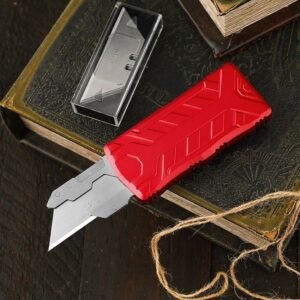 Double Action Box Cutter Utility Knife Blade OTF Knife