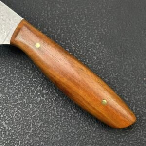 Damascus Fruit Knife with Red Sandalwood Handle