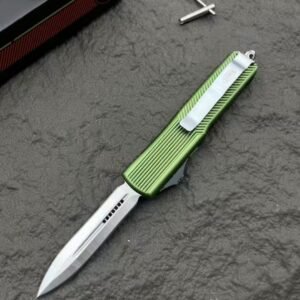 Microtech UT Vertical Pattern Handle OTF Knife
