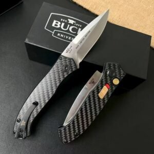 Buck 838 Carbon-Fiber Handle Side-Opening Knife