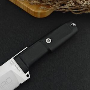 An Extremely Aggressive Doberman Fixed Blade Knife