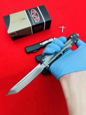 Microtech Transparent UT White Shell OTF Knife