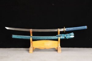 Ghost Handmade Blue Commander Samurai Fixed Blade Knife