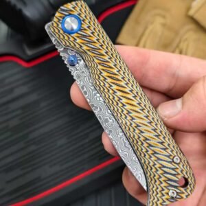 The Winged Bird Breaks The Great Damascus Folding Knife