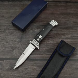 The New Version Of The Bouncy Fish Features Black Handle Side Jumps Switchblade