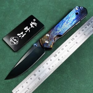 Crisp-Dasha DLC M390 Titanium Alloy Handgrip SF Folding Knife