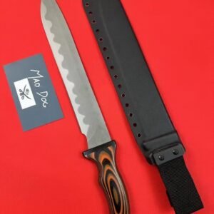 Mad Dog Voodoo Queen Red-Handle Fixed Blade Knife