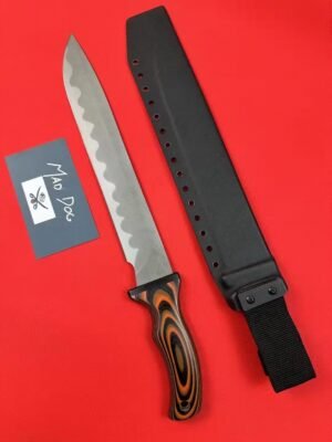 Mad Dog Voodoo Queen Red-Handle Fixed Blade Knife