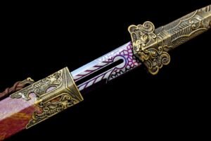 Purple Pole Fixed Blade Knife